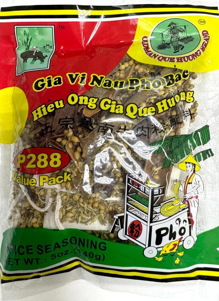 OLDMAN QUE HUONG Pho Soup Spice Seasoning Value Pack 5oz P288 XL size/Gia Vi Nau Pho Bac 5oz