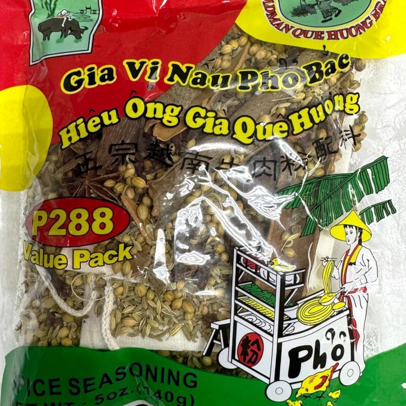 OLDMAN QUE HUONG Pho Soup Spice Seasoning Value Pack 5oz P288 XL size/Gia Vi Nau Pho Bac 5oz